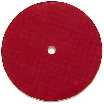 3" Hot Dot Center Mount Reflector, Red - Pkg Qty 100