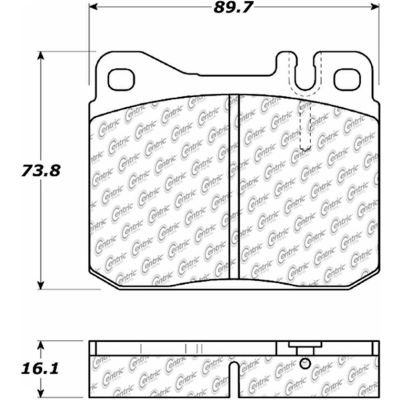 Centric Original Equipment Formula Brake Pads, Centric Parts 100.01451