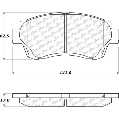 C-Tek Semi-Metallic Brake Pads with Shims, C-Tek 102.04760