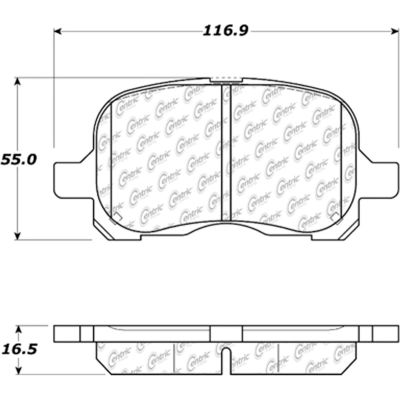 C-Tek Semi-Metallic Brake Pads with Shims, C-Tek 102.07410