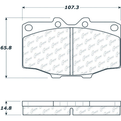 C-Tek Ceramic Brake Pads with Shims, C-Tek 103.01370