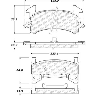 C-Tek Ceramic Brake Pads with Shims, C-Tek 103.01540