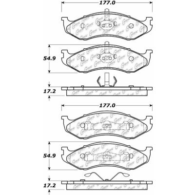 C-Tek Ceramic Brake Pads with Shims, C-Tek 103.04770