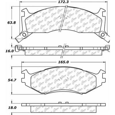 C-Tek Ceramic Brake Pads with Shims, C-Tek 103.05240