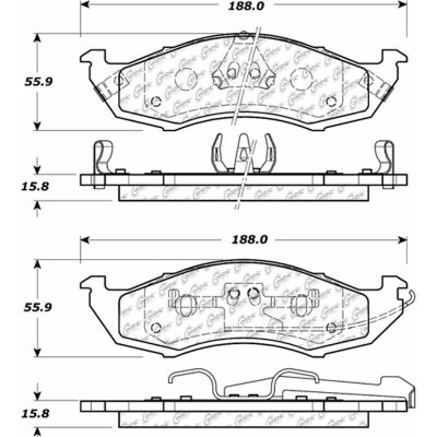 C-Tek Ceramic Brake Pads with Shims, C-Tek 103.05760