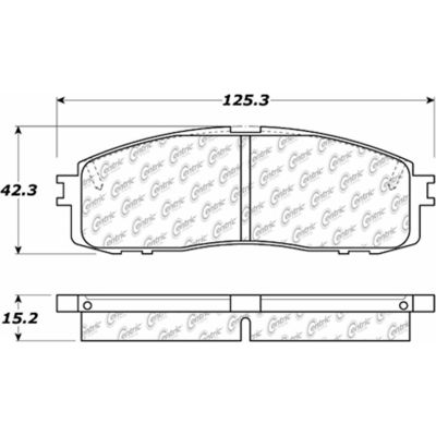 C-Tek Ceramic Brake Pads with Shims, C-Tek 103.06220