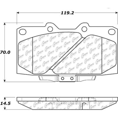 C-Tek Ceramic Brake Pads with Shims, C-Tek 103.06470