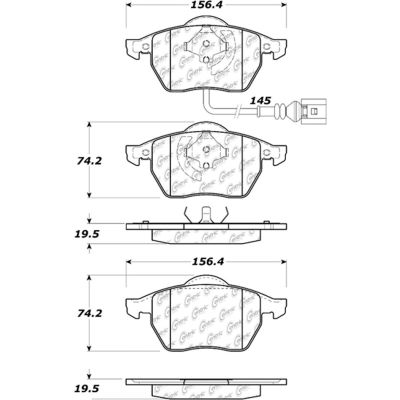 C-Tek Ceramic Brake Pads with Shims, C-Tek 103.06871