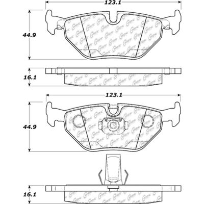 C-Tek Ceramic Brake Pads with Shims, C-Tek 103.06921