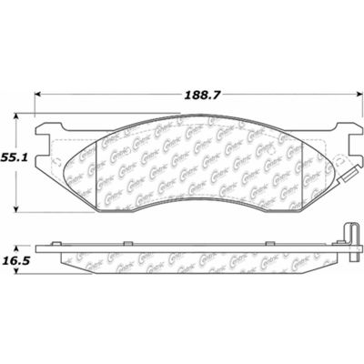 C-Tek Ceramic Brake Pads with Shims, C-Tek 103.07020