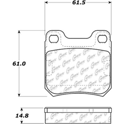 Brake Pad Ceramic 103.07090 Centric Brake Pad Ceramic 103.07090 Centric