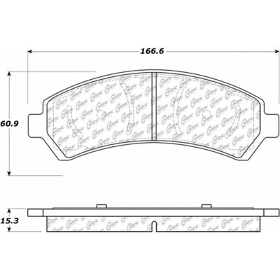 C-Tek Ceramic Brake Pads with Shims, C-Tek 103.07260