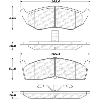 C-Tek Ceramic Brake Pads with Shims, C-Tek 103.07300