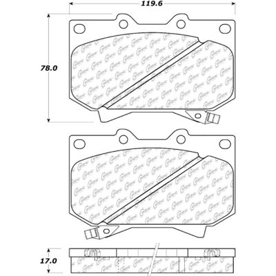C-Tek Ceramic Brake Pads with Shims, C-Tek 103.08120