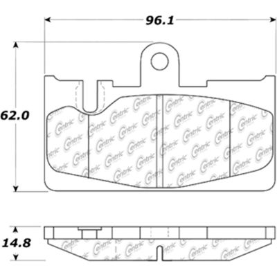 C-Tek Ceramic Brake Pads with Shims, C-Tek 103.08710