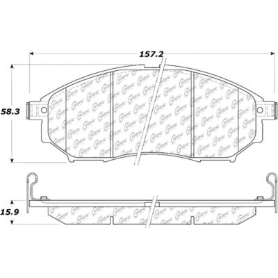 C-Tek Ceramic Brake Pads with Shims, C-Tek 103.08880