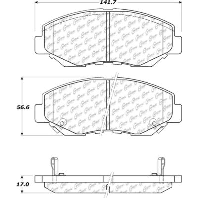 C-Tek Ceramic Brake Pads with Shims, C-Tek 103.09140