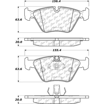 C-Tek Ceramic Brake Pads with Shims, C-Tek 103.09460