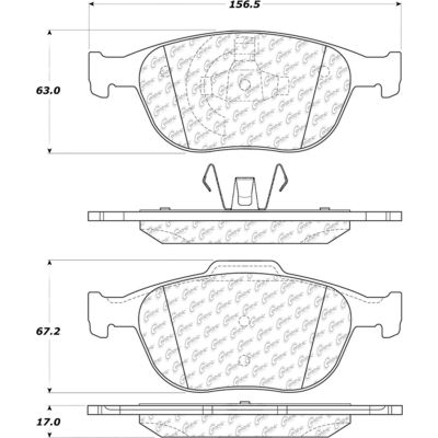 C-Tek Ceramic Brake Pads with Shims, C-Tek 103.09700