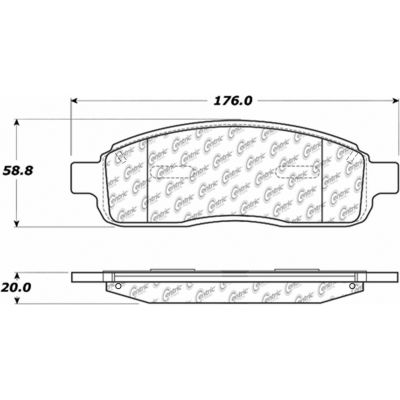 C-Tek Ceramic Brake Pads with Shims, C-Tek 103.10110