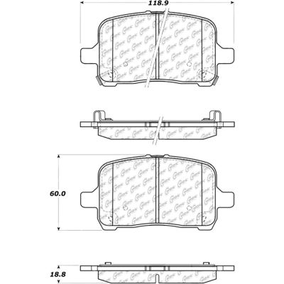 C-Tek Ceramic Brake Pads with Shims, C-Tek 103.10280