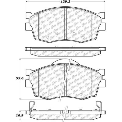 C-Tek Ceramic Brake Pads with Shims, C-Tek 103.11560