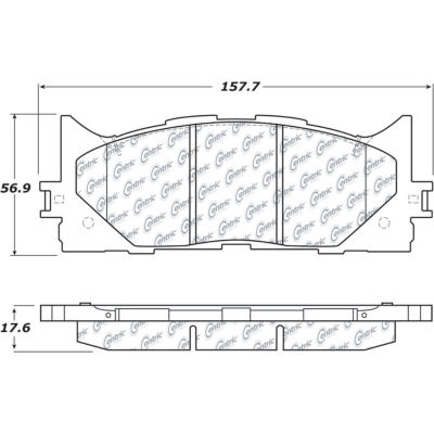 C-Tek Ceramic Brake Pads with Shims, C-Tek 103.12930