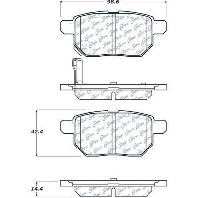 C-Tek Ceramic Brake Pads with Shims, C-Tek 103.13540