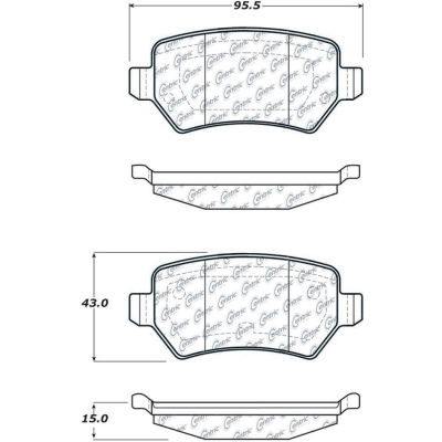 C-Tek Ceramic Brake Pads with Shims, C-Tek 103.13620