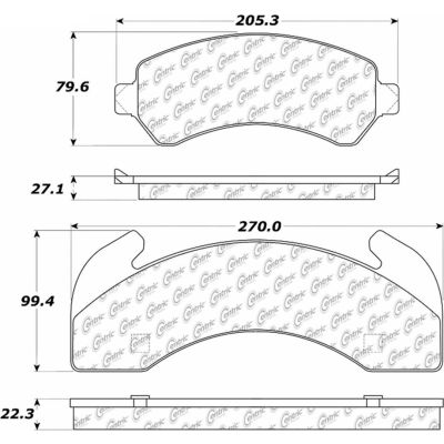 Posi Quiet Semi-Metallic Brake Pads , Posi Quiet 104.02250
