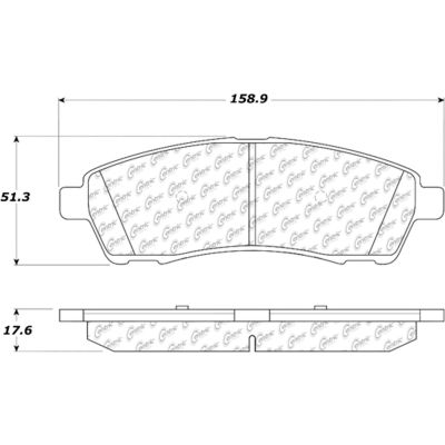 Posi Quiet Semi-Metallic Brake Pads with Hardware , Posi Quiet 104.07570
