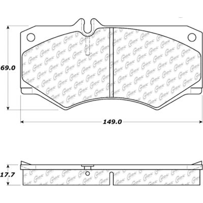 Posi Quiet Semi-Metallic Brake Pads , Posi Quiet 104.09270