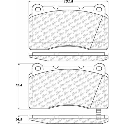 Posi Quiet Semi-Metallic Brake Pads , Posi Quiet 104.10010