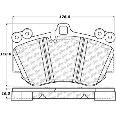 Posi Quiet Semi-Metallic Brake Pads , Posi Quiet 104.11300