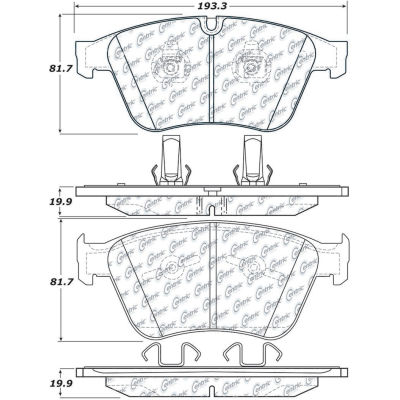 Posi Quiet Semi-Metallic Brake Pads , Posi Quiet 104.12710