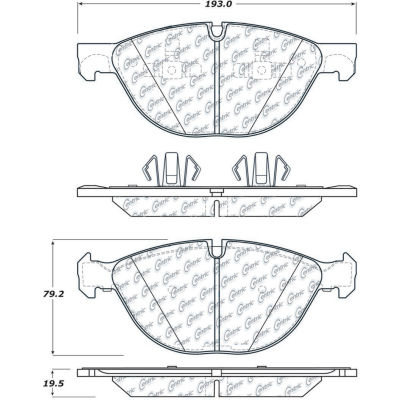 Posi Quiet Semi-Metallic Brake Pads with Hardware , Posi Quiet 104.13810