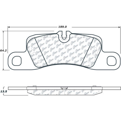 Posi Quiet Semi-Metallic Brake Pads with Hardware , Posi Quiet 104.13900