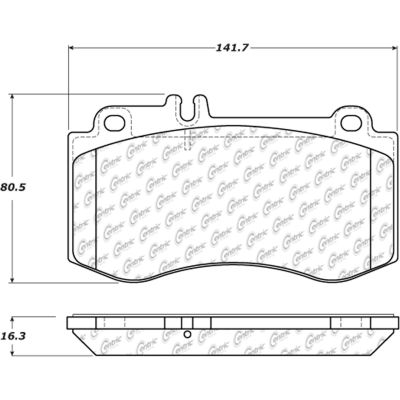 Posi Quiet Semi-Metallic Brake Pads with Hardware , Posi Quiet 104.14200