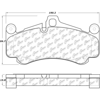 Posi Quiet Semi-Metallic Brake Pads with Hardware , Posi Quiet 104.14310