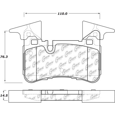 Posi Quiet Semi-Metallic Brake Pads , Posi Quiet 104.14500
