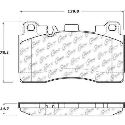 Posi Quiet Semi-Metallic Brake Pads with Hardware , Posi Quiet 104.15310