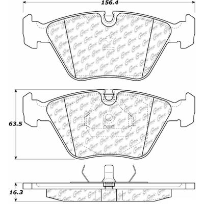 Posi Quiet Ceramic Brake Pads with Shims and Hardware , Posi Quiet 105.03941