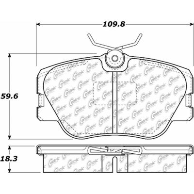 Posi Quiet Ceramic Brake Pads with Shims and Hardware , Posi Quiet 105.04230
