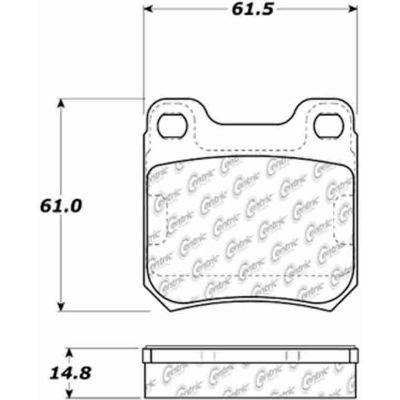 Posi Quiet Ceramic Brake Pads with Shims , Posi Quiet 105.07091