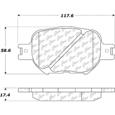 Posi Quiet Ceramic Brake Pads with Shims and Hardware , Posi Quiet 105.08170