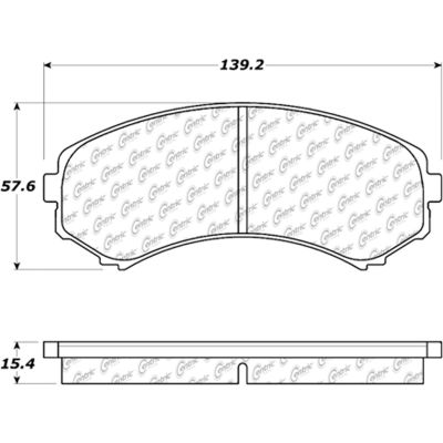 Posi Quiet Ceramic Brake Pads with Shims and Hardware , Posi Quiet 105.08670