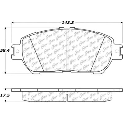 Posi Quiet Ceramic Brake Pads with Shims and Hardware , Posi Quiet 105.09061