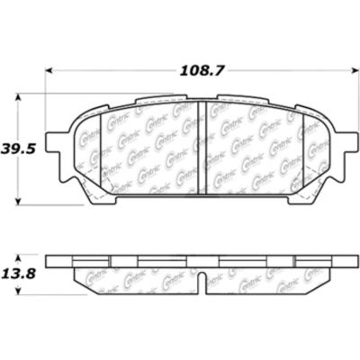 Posi Quiet Ceramic Brake Pads with Shims and Hardware , Posi Quiet 105.10040