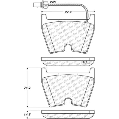 Posi Quiet Ceramic Brake Pads with Shims and Hardware , Posi Quiet 105.10290