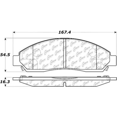 Posi Quiet Ceramic Brake Pads with Shims and Hardware , Posi Quiet 105.10390